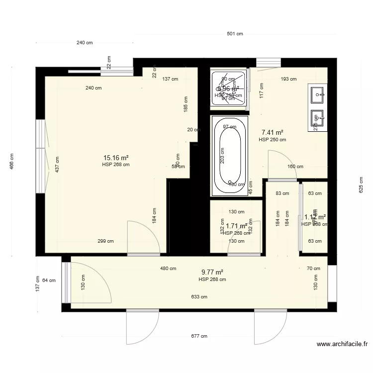 bonnet  Caro existant. Plan de 