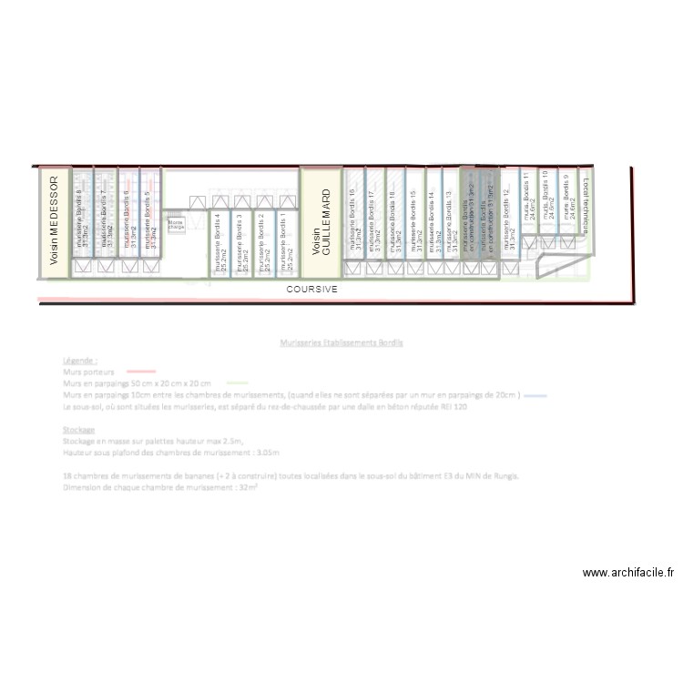 murisseries Bordils avril 2022. Plan de 10 pièces et 463 m2