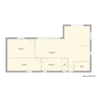 Plan maison L 75m2
