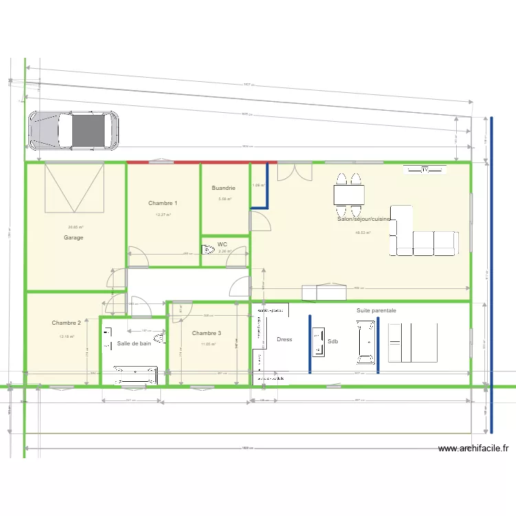 2maison. Plan de 