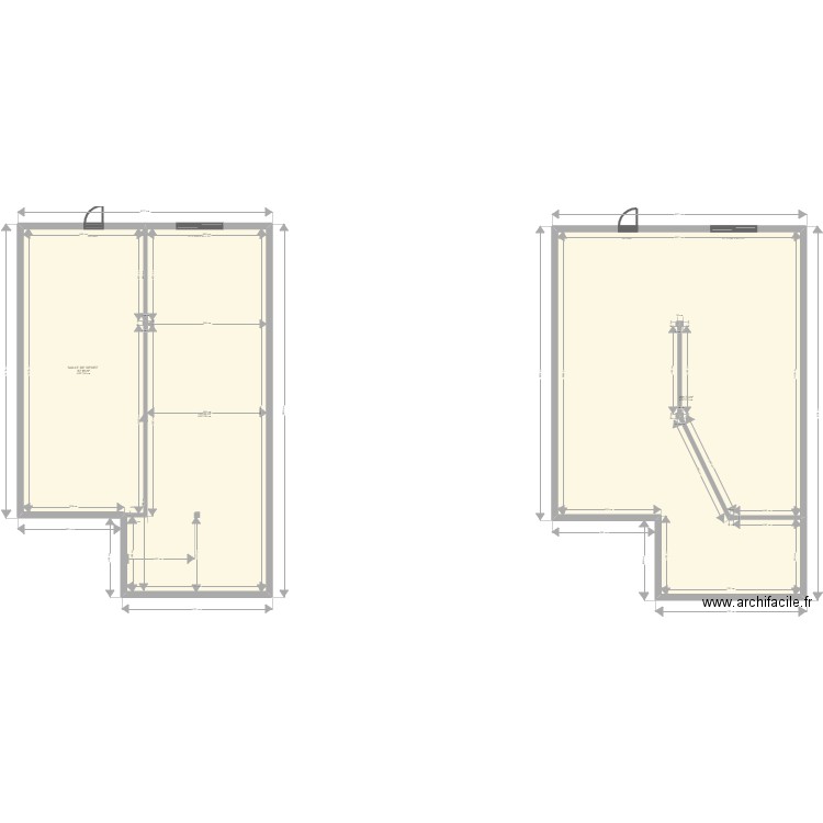 PLAS SS BUREAU. Plan de 3 pièces et 403 m2