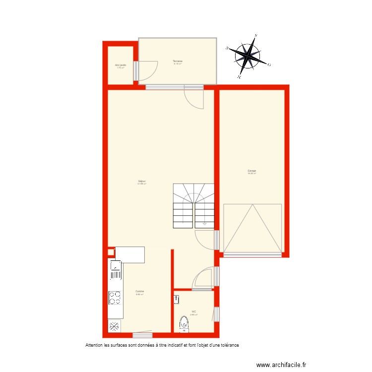 BI 4369 rdc non côté. Plan de 0 pièce et 0 m2