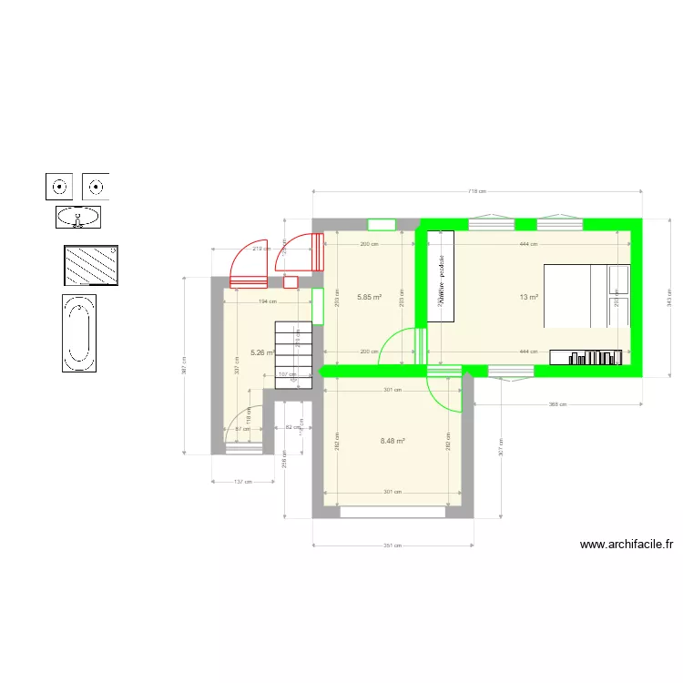 Aggrandissement sol1. Plan de Aggrandissement sol1. Plan de