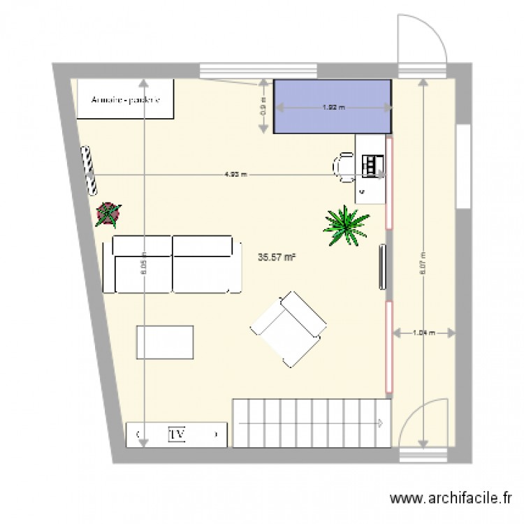 LE GARREC RDC MEUBLE. Plan de 0 pièce et 0 m2