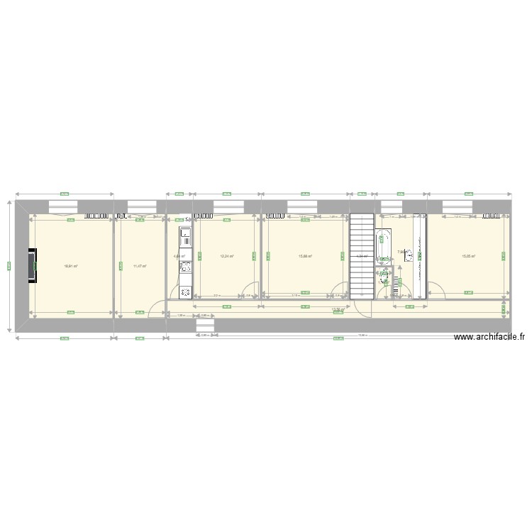 SCI DU PRINTEMPS post travaux. Plan de 0 pièce et 0 m2