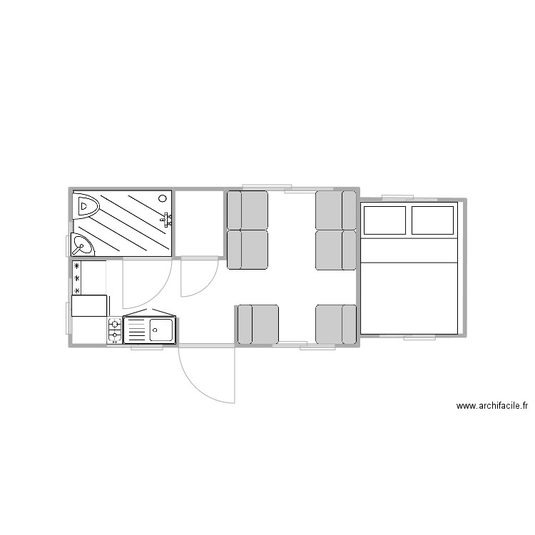 Camping car J5. Plan de 0 pièce et 0 m2