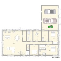 plan maison bois avec garage2