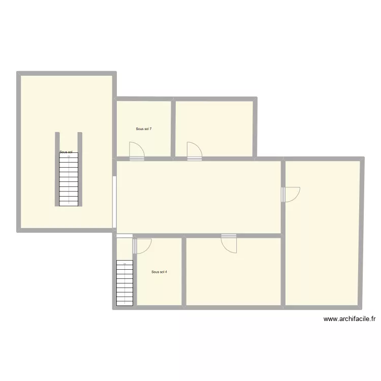 Plan original sous sol motif. Plan de 