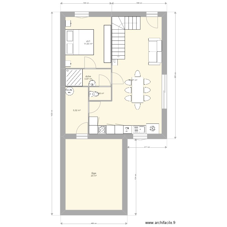 Ma maison 6. Plan de 12 pièces et 130 m2