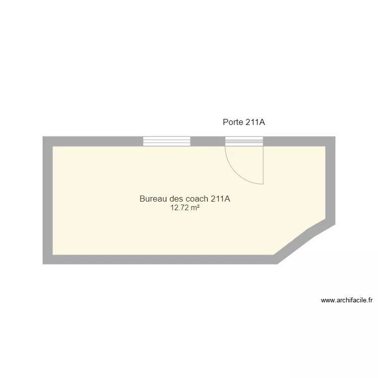 Bureau des coachs 211. Plan de 