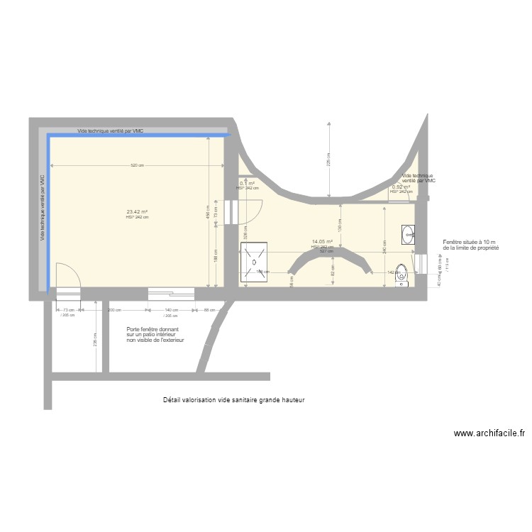 Espace à aménager modifié 4. Plan de 0 pièce et 0 m2