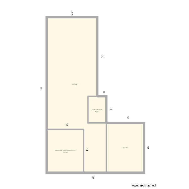 1708 holzgang clarenceville. Plan de 4 pièces et 95 m2