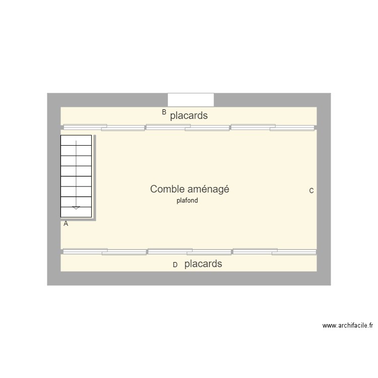 combles TOR. Plan de 0 pièce et 0 m2