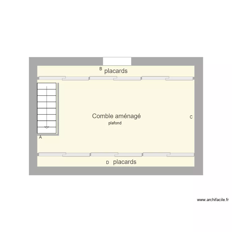 combles TOR. Plan de 