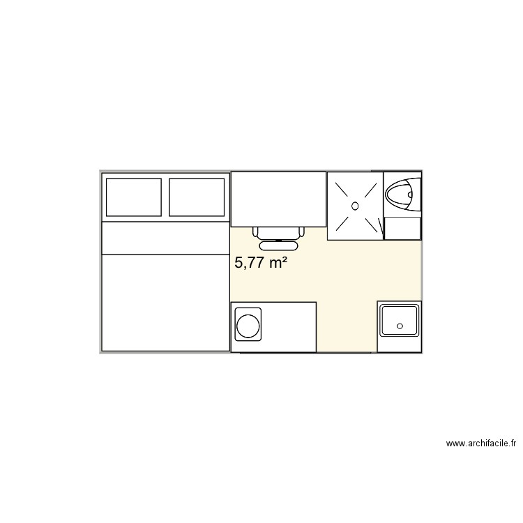 7 places. Plan de 0 pièce et 0 m2