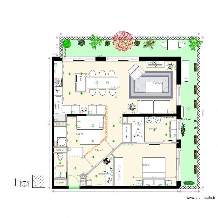 Projet 306 ter. Plan de 0 pièce et 0 m2