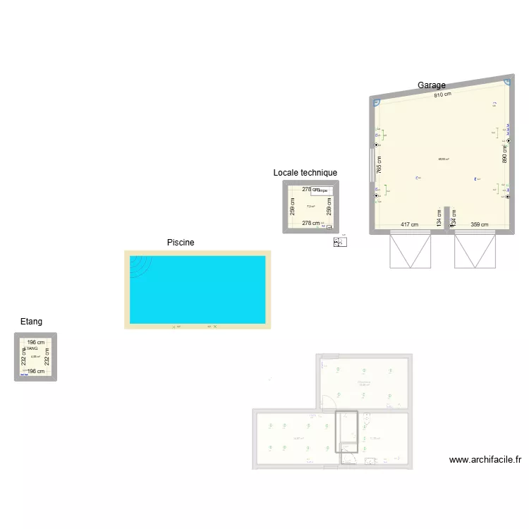 Extention anderlues. Plan de 