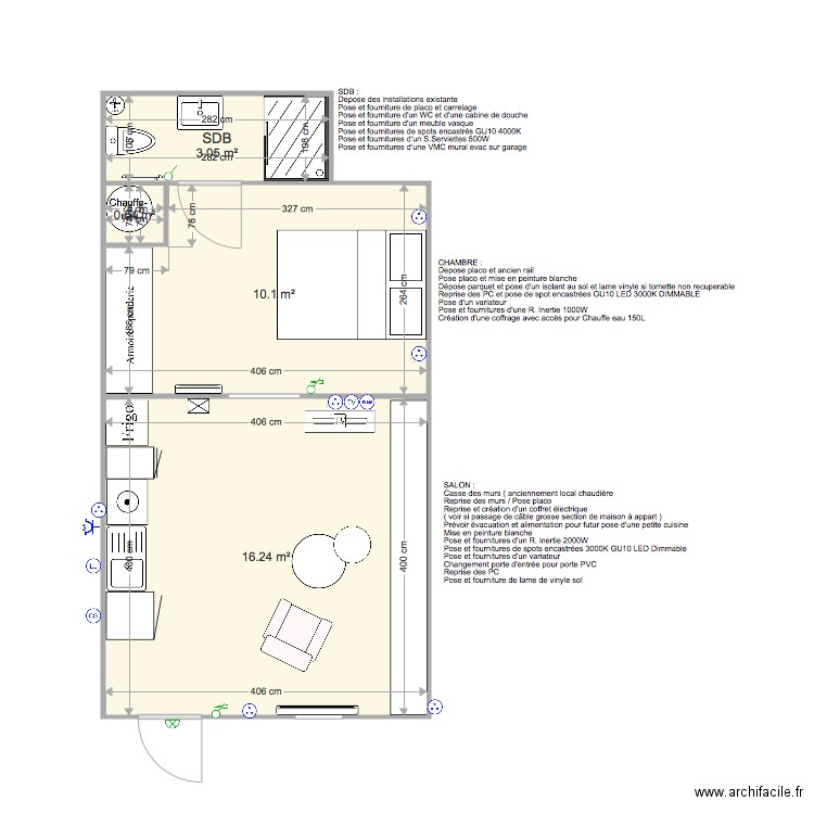 Appartement RDC. Plan de 0 pièce et 0 m2