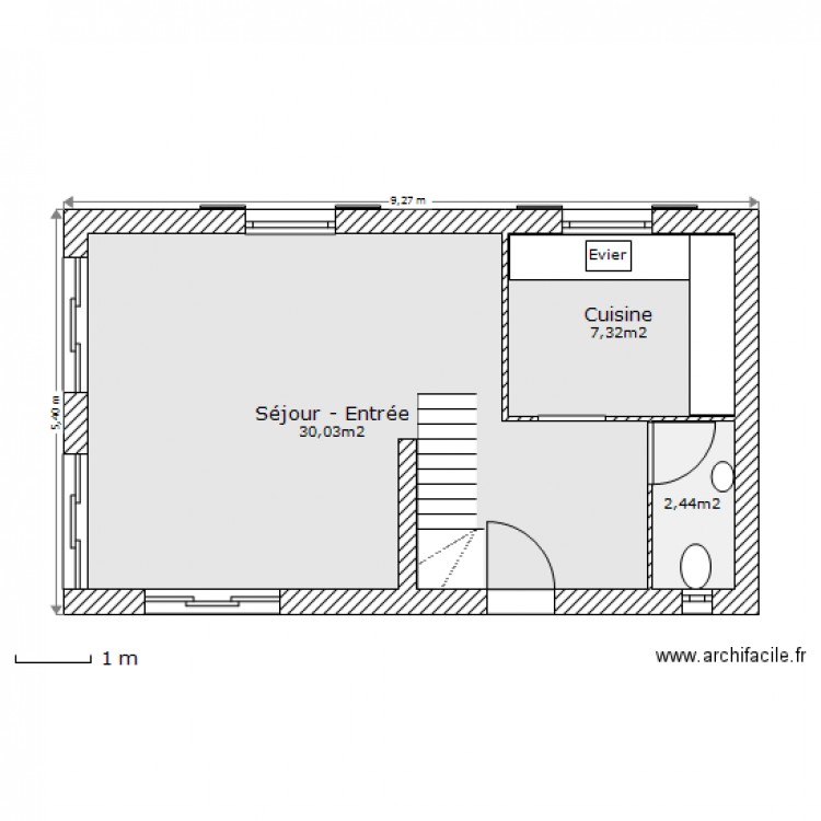 Projet Gatines RDC 80 V2. Plan de 0 pièce et 0 m2