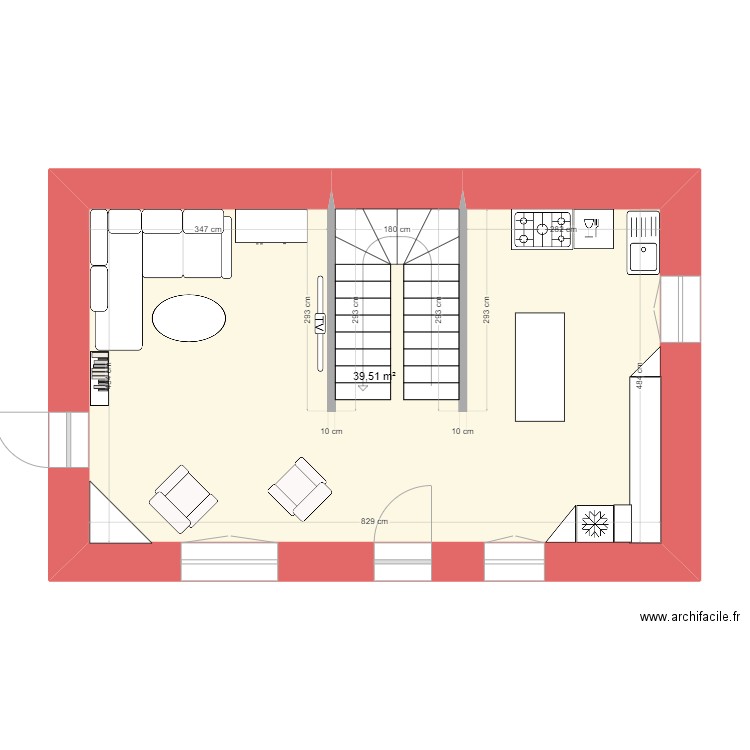 maison rdc. Plan de 0 pièce et 0 m2