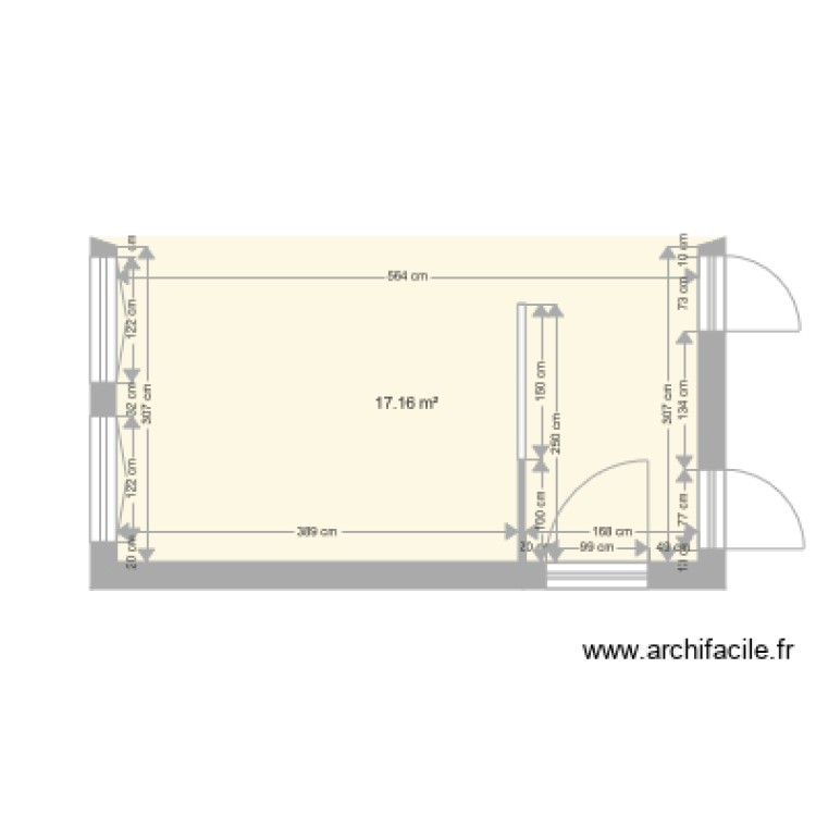 Cuisine dimension. Plan de 0 pièce et 0 m2
