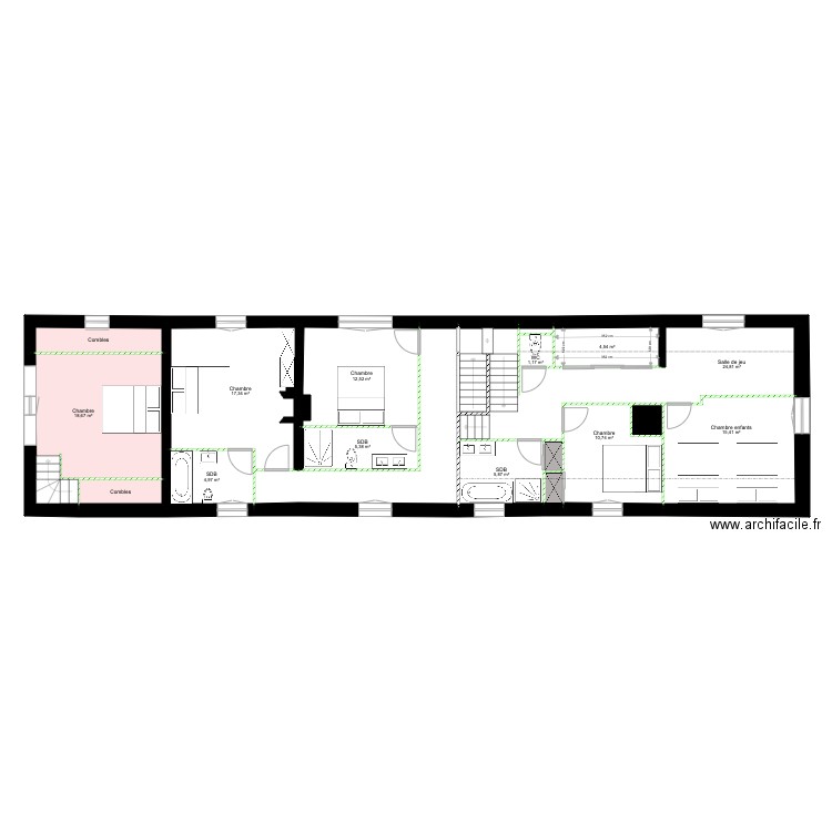 Projet Rouen R1. Plan de 0 pièce et 0 m2
