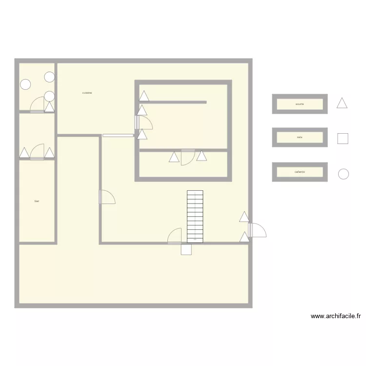 bistrot de la presse. Plan de 