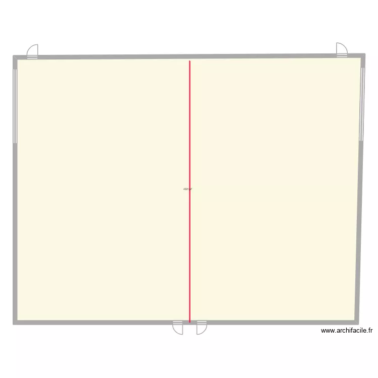 test. Plan de 1  et 401 m²