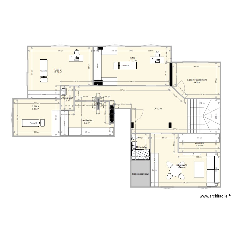 Cabinet Etage elec. Plan de 0 pièce et 0 m2