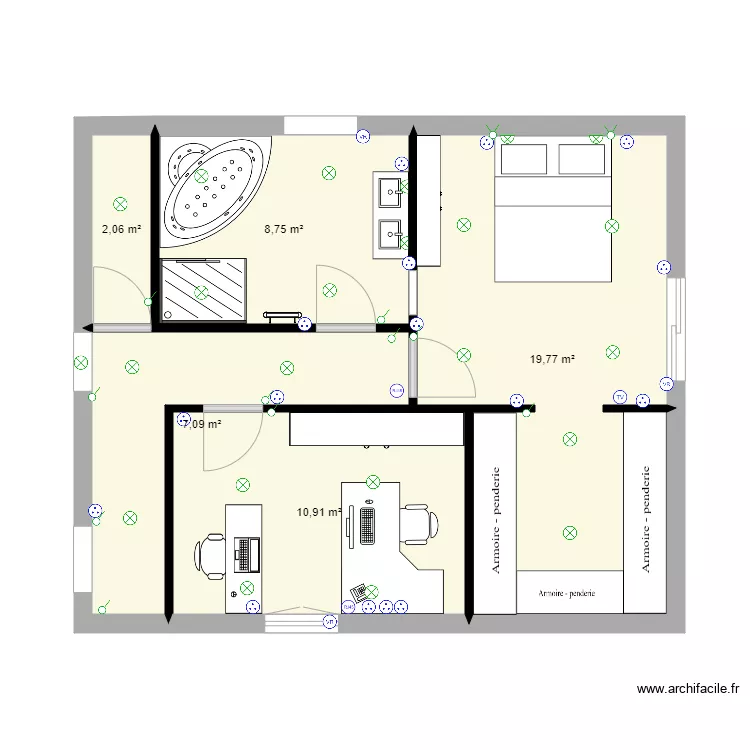 suite marmande elec. Plan de 