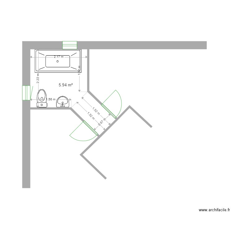 Cappannelli SDB étage. Plan de 0 pièce et 0 m2