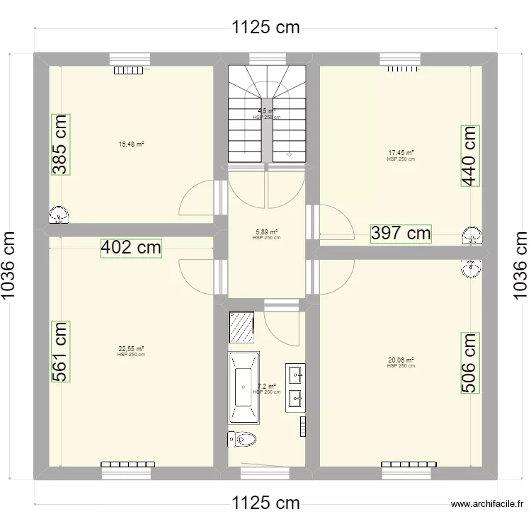 Eghezee Etage Avant v3. Plan de 