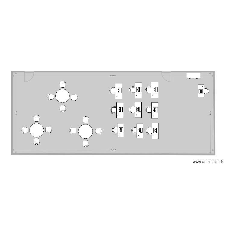 classe essai. Plan de 1 pièce et 119 m2