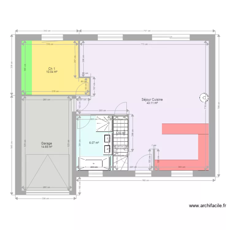 SOUETRE. Plan de 