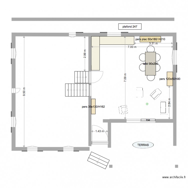 liv cuisine. Plan de 0 pièce et 0 m2