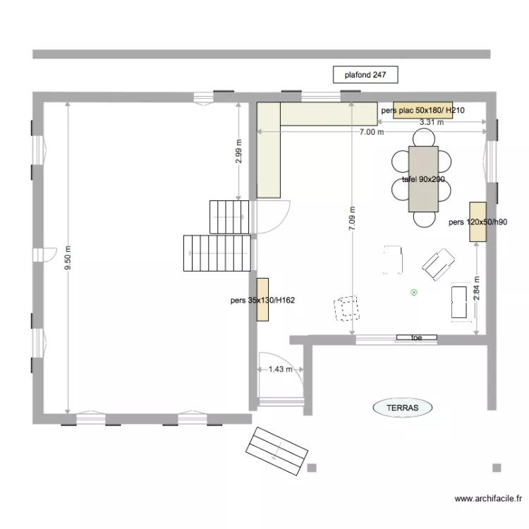 liv cuisine. Plan de liv cuisine. Plan de