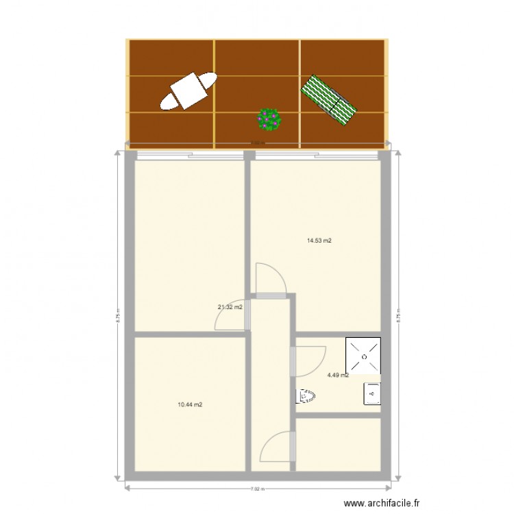 préfab individuel 03. Plan de 0 pièce et 0 m2
