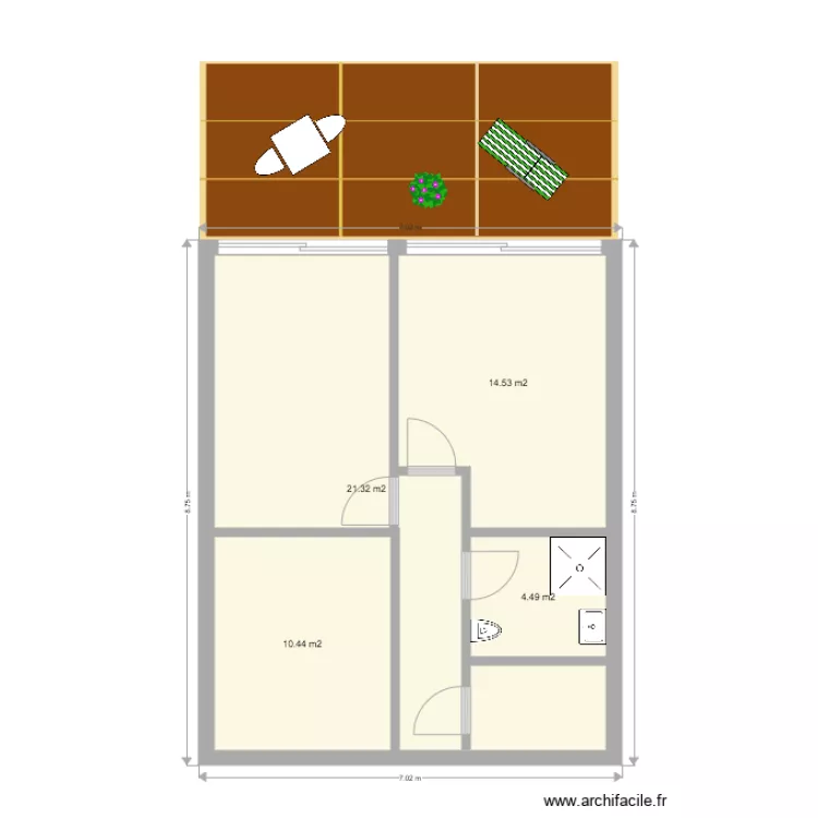 pr&eacute;fab individuel 03. Plan de 