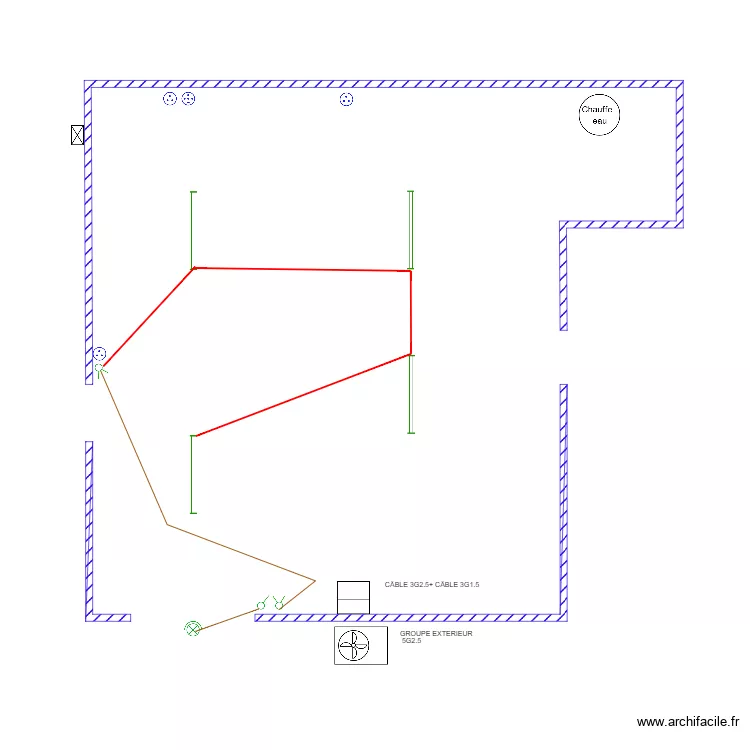 LESCIEUX. Plan de 