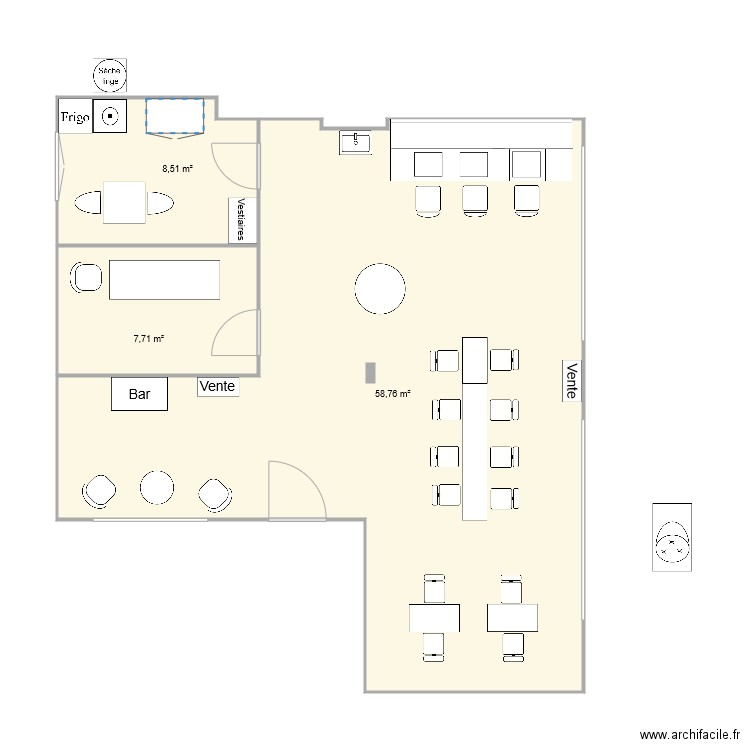 BASEL NB18 2022. Plan de 3 pièces et 75 m2