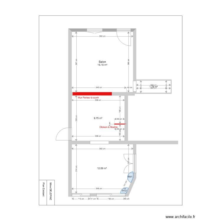 DELECOUE. Plan de 0 pièce et 0 m2