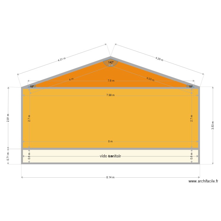 facade 38. Plan de 0 pièce et 0 m2