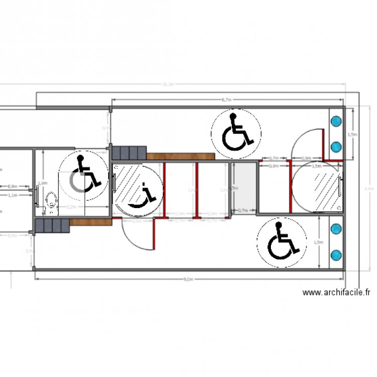 plan getigné V2. Plan de 0 pièce et 0 m2