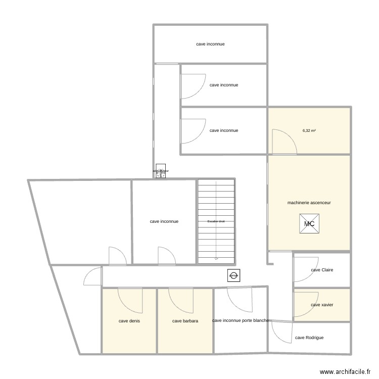 caves 507 bis. Plan de 0 pièce et 0 m2