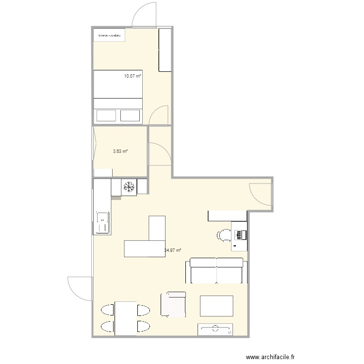 Appart pierre. Plan de 0 pièce et 0 m2