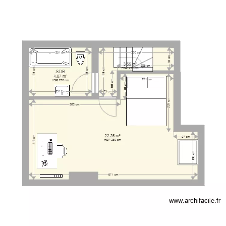 Pascal travaux. Plan de 