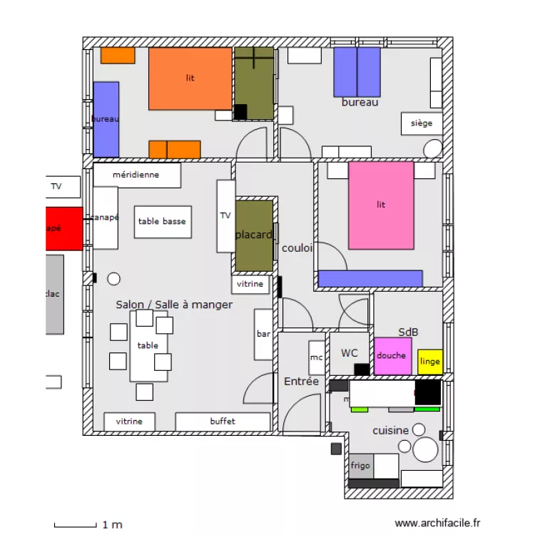 Appart Ville. Plan de Appart Ville. Plan de