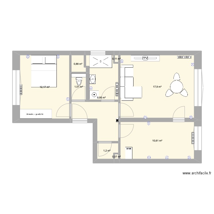 F2 HETTANGE GRANDE. Plan de 0 pièce et 0 m2