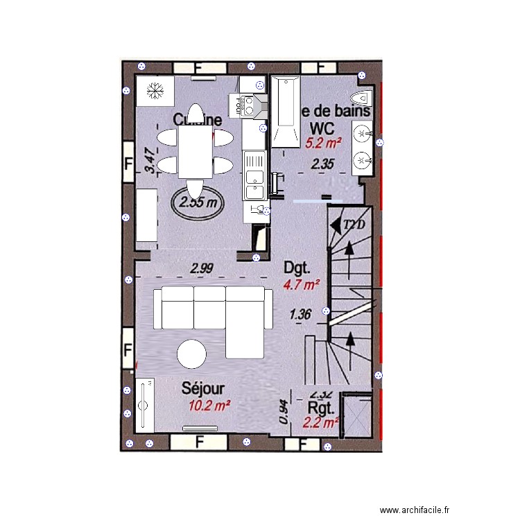 PLAN 1ER ET 08012022. Plan de 0 pièce et 0 m2