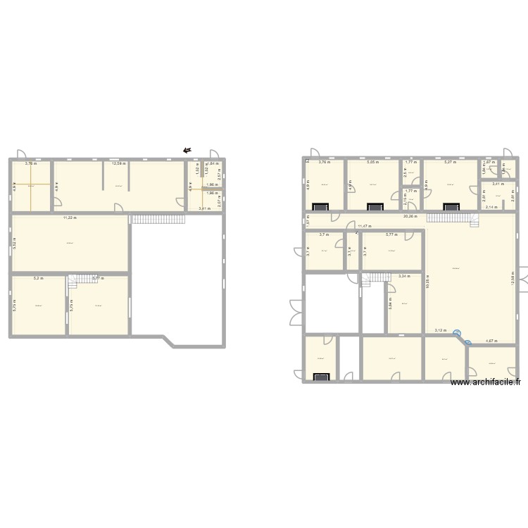 Maison Ste Marie. Plan de 0 pièce et 0 m2